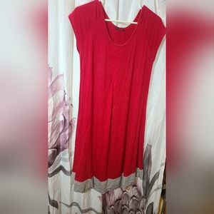 Very comfortable dress one size fits most t shirt style red grey Stripe brand
